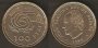 Monedas. 100 pesetas S/C (flor hacia reverso)