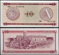 Billete Cuba 010 Pesos (Certificado Divisa) 1985 A S/C