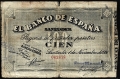 Billete Banco de España - Santander 100 pesetas 1936 BC
